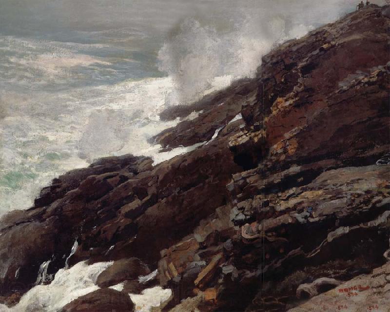 Winslow Homer High Cliff,Coast of Maine Spain oil painting art
